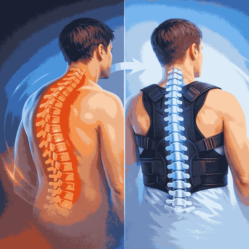 بریس ستون فقرات برای قوز (کایفوز) – چه زمانی واقعاً مؤثر است؟