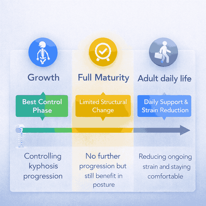 حالت صحیح نشستن پشت میز با ارتفاع مناسب، وقفه‌های کوتاه و پشت صاف همراه با بریس
