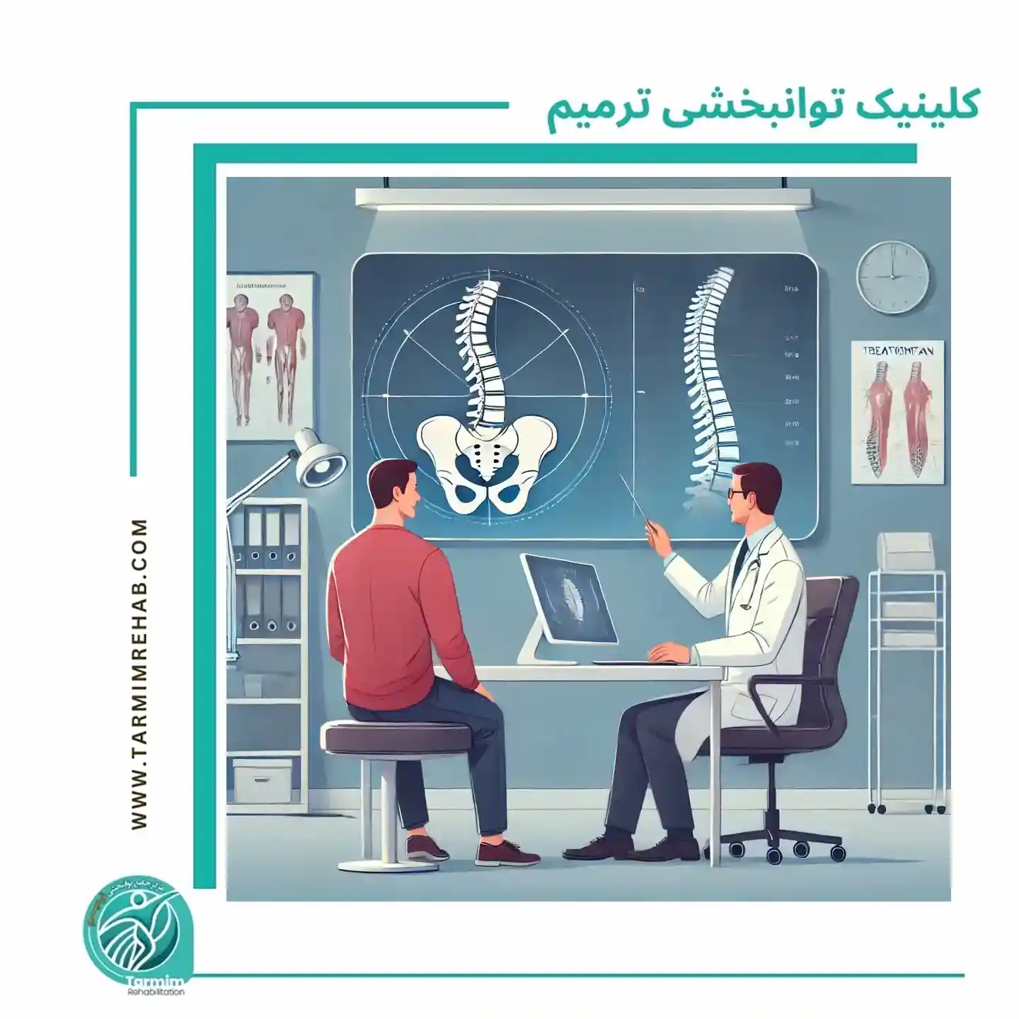 مشاوره با متخصص برای برنامه درمانی بلندمدت گودی کمر